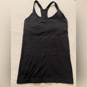 Lululemon Black Ribbed Tank Top